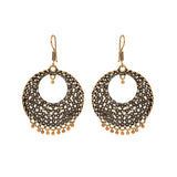 Unique style gold oxidized earrings online - The Fineworld