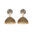 Peacock Inspired Gold Color Drop Earrings - The Fineworld