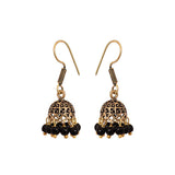 Black drop gold color earrings from the FineWorld - The Fineworld