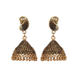 Vintage Antique golden jhumka dangle earrings - The Fineworld