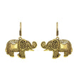 Elephant Designed Golden Drop Earrings for Women - The Fineworld