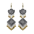 Peacock Designed Stud With Gold Plated Beads Earrings - The Fineworld