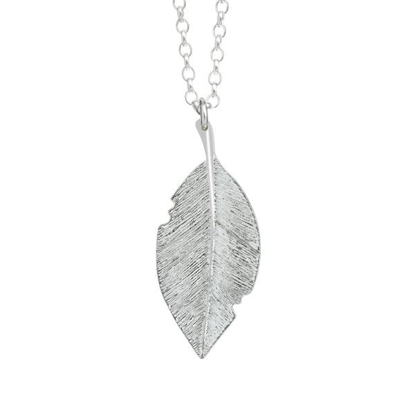Leaf Designed German Silver Pendant - The Fineworld