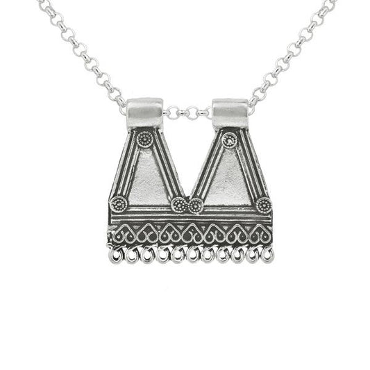 Triangle Designed German Silver Pendant - The Fineworld