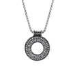 Traditional Round Shaped German Silver Pendant - The Fineworld