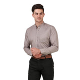 Gray Color 100% Cotton Nehru Collar Shirt - The Fineworld