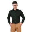 Olive Green Color 100% Cotton Spread Collar Shirt - The Fineworld