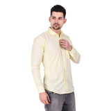 Lemon Color plain collar shirt - The Fineworld