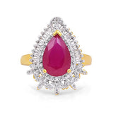 Fashion Ring with Pear Shape Stone - The Fineworld