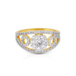 Rose Styled Golden Ring For Women - The Fineworld