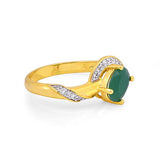 Traditional Trendy Ring with Oval Stone - The Fineworld