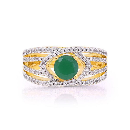Shimmering Stone Cocktail Ladies Ring - The Fineworld