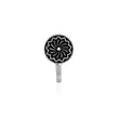 Round Simple Flower Clip On Nose Pin - The Fineworld