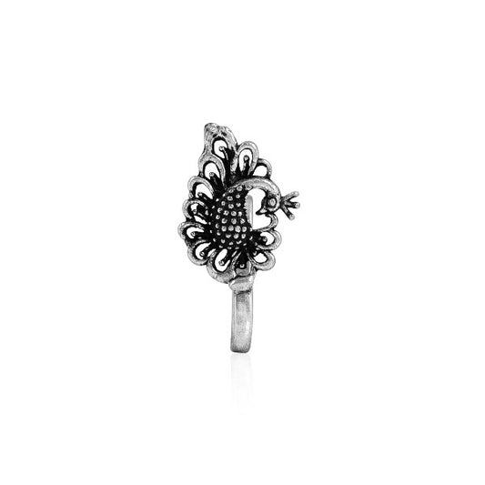 Dancing Peacock Press On Nose Pin - The Fineworld