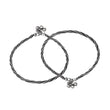 Twisted rope style sleek charm anklet - The Fineworld