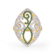 Shop Exquisite Leaf Shaped Custom Ring - The Fineworld