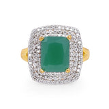 Square Shape Fashion Shimmering Stone Ring - The Fineworld
