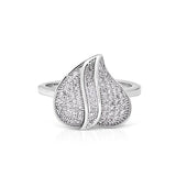 Axquisite studded heart shaped ring - The Fineworld