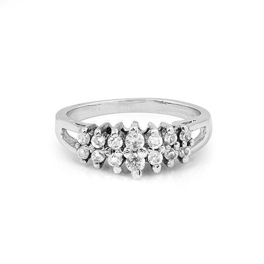 Elegant fashion white stone ring - The Fineworld
