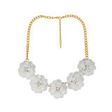 Floral Look Fashion Necklace