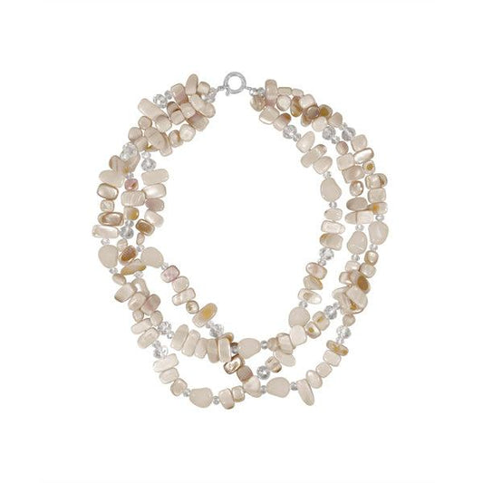 Adorable chunky white necklace - The Fineworld