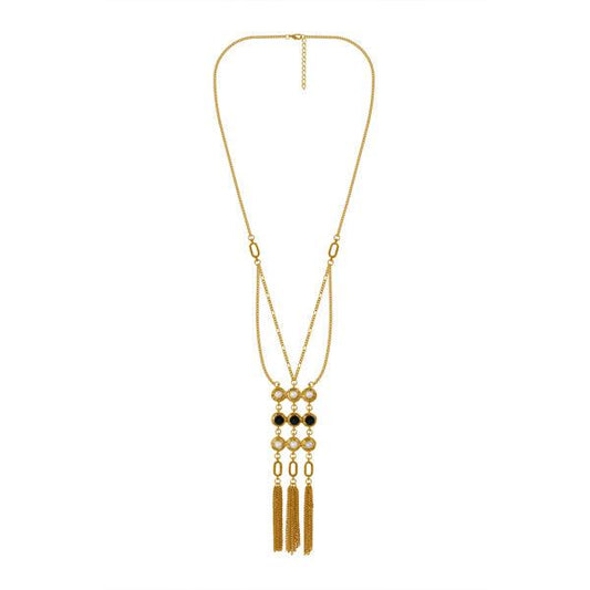 Long Drop Chain layered necklace - The Fineworld