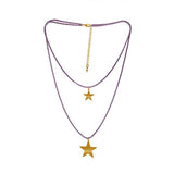 Golden star pendant chain necklace - The Fineworld
