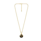 Long necklace pear shape pendant with chain - The Fineworld