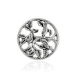 Silver Tone Sparrow Engraved Cocktail Ring for Girls and Women - The Fineworld