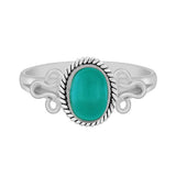 Green Stone Traditional Designed Ring - The Fineworld