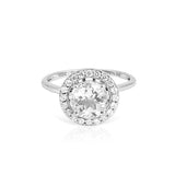 Vintage Style Engagement Ring In Fake Diamonds - The Fineworld
