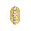 Bohemian Style 18K Gold Plated Filigree Silver Ring - The Fineworld