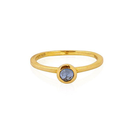 Blue Quartz Simple Finger Ring - The Fineworld
