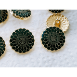 Floral Designed Metal Buttons - The Fineworld