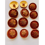 Classy Red and Golden Metal Button - The Fineworld