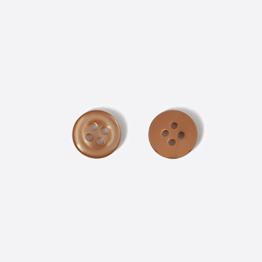 Classic Brown Color Crafted Button - The Fineworld