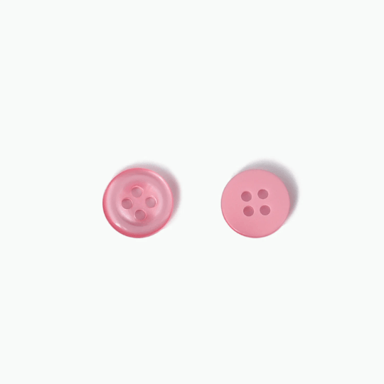 Crafting Neon Pink Polyester Button - The Fineworld