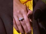 Big Diamond Shimmering Imitation Ring
